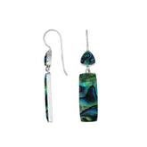 AE-6282-AB Sterling Silver Earring With Abalone Shell Jewelry Bali Designs Inc